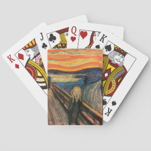 Edvard Munch is het spookbeeld Pokerkaarten