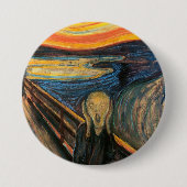 Edvard Munch is het spookbeeld Ronde Button 7,6 Cm (Voorkant)