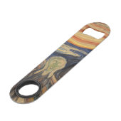 Edvard Munch is het spookbeeld Speed Flessenopener (Voorkant Gekanteld)