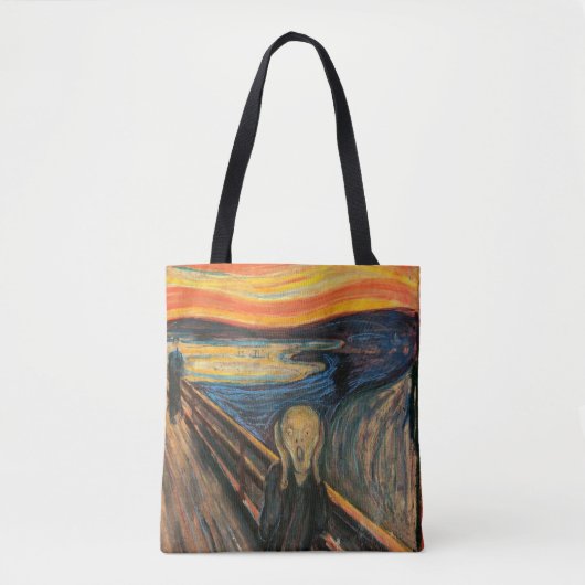 Edvard Munch is het spookbeeld Tote Bag (Voorkant)