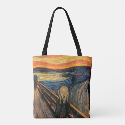 Edvard Munch is het spookbeeld Tote Bag (Achterkant)