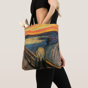 Edvard Munch is het spookbeeld Tote Bag
