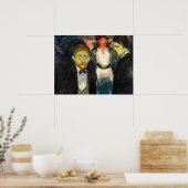 Edvard Munch - Jaloezie Poster (Keuken)