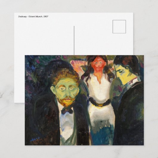 Edvard Munch - Jealousy Briefkaart (Voorkant / Achterkant)