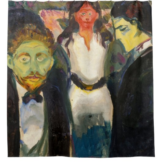 Edvard Munch - Jealousy Douchegordijn (Voorkant)