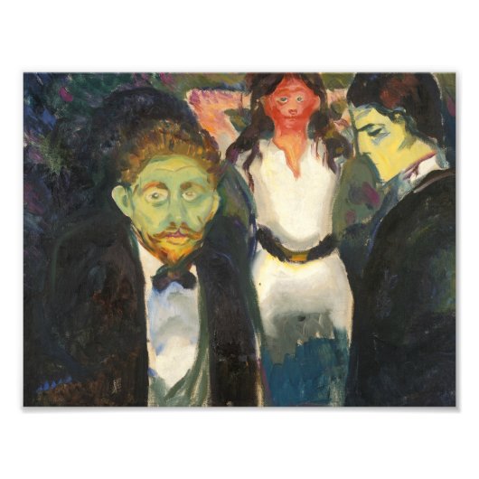 Edvard Munch - Jealousy Foto Afdruk (Voorkant)