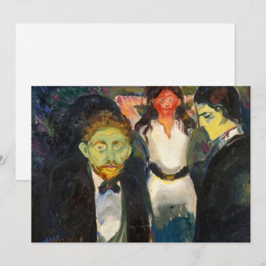 Edvard Munch - Jealousy Kaart (Voorkant / Achterkant)
