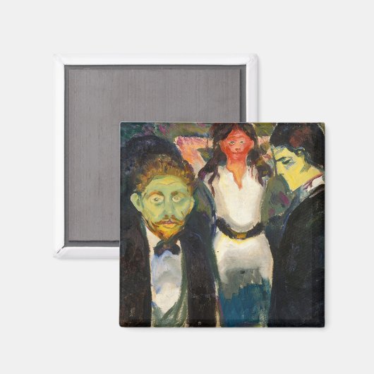 Edvard Munch - Jealousy Magneet (Voorkant / Achterkant)