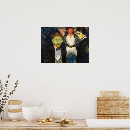Edvard Munch - Jealousy Poster (Keuken)