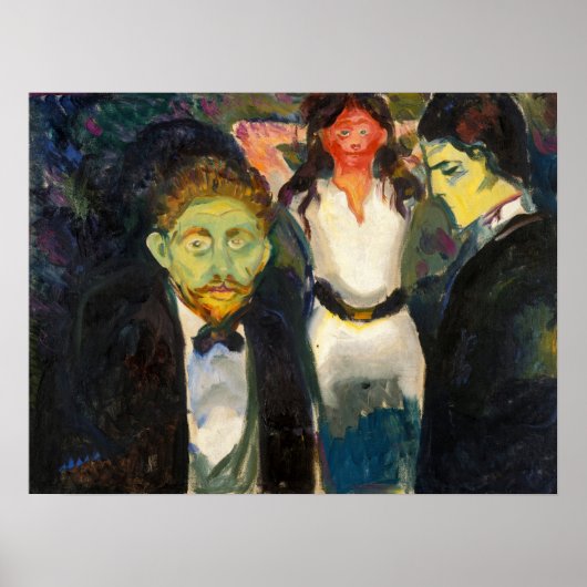 Edvard Munch - Jealousy Poster (Voorkant)