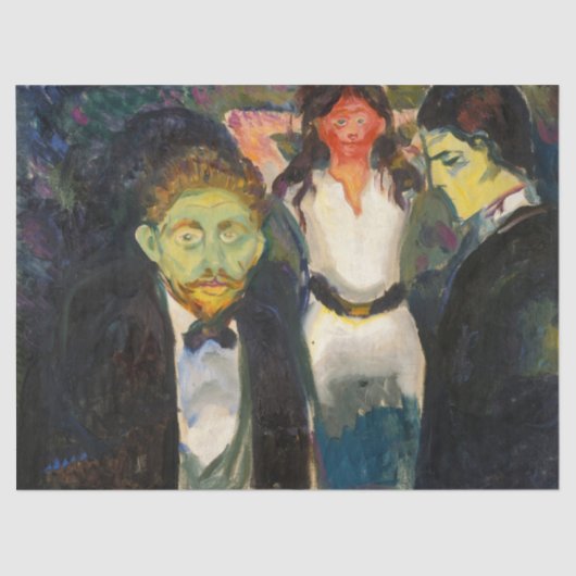 Edvard Munch - Jealousy Tissuepapier (Voorkant)
