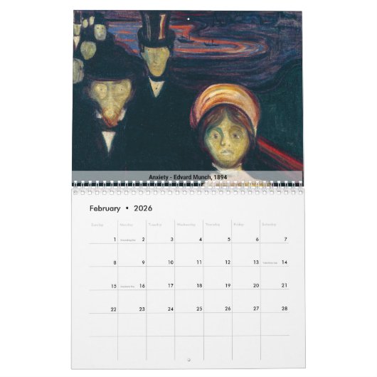 Edvard Munch Kalender (Feb 2026)