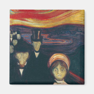 Edvard Munch Klassiek schilderij, Angst (1894) Magneet