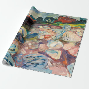 Edvard Munch - Kust met Rode Huis Cadeaupapier