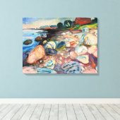 Edvard Munch - Kust met Rode Huis Canvas Afdruk (Insitu (Houten vloer))