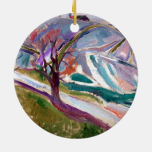 Edvard Munch Landschap, Kragerø Keramisch Ornament