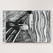 Edvard Munch Lithografie De Schreeuw Kunst 1000 St Legpuzzel (Horizontaal)