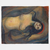Edvard Munch - Madonna Fleece Deken (Voorkant (Horizontaal))