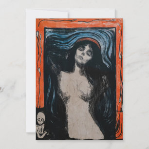 Edvard Munch - Madonna Lithografie Bedankkaart