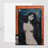 Edvard Munch - Madonna Lithografie Bedankkaart (Voorkant / Achterkant)