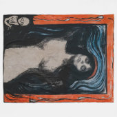 Edvard Munch - Madonna Lithografie Fleece Deken (Voorkant (Horizontaal))