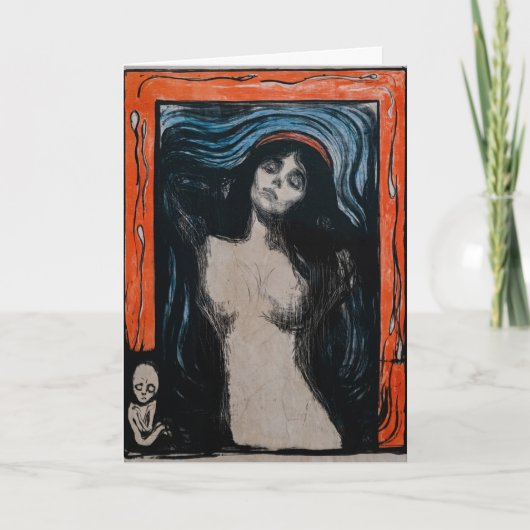 Edvard Munch - Madonna Lithografie Kaart (Voorkant)