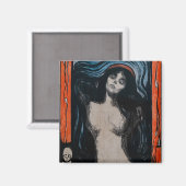 Edvard Munch - Madonna Lithografie Magneet (Voorkant / Achterkant)