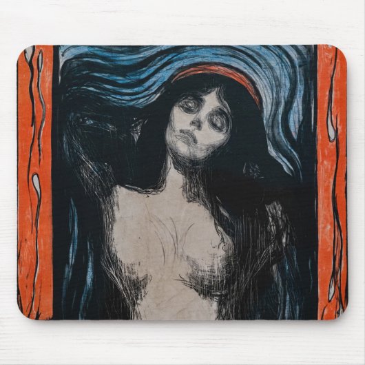 Edvard Munch - Madonna Lithografie Muismat (Voorkant)