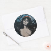 Edvard Munch - Madonna Lithografie Ronde Sticker (Envelop)