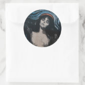 Edvard Munch - Madonna Lithografie Ronde Sticker (Tas)