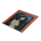 Edvard Munch - Madonna Lithografie Tegeltje (Zijkant)