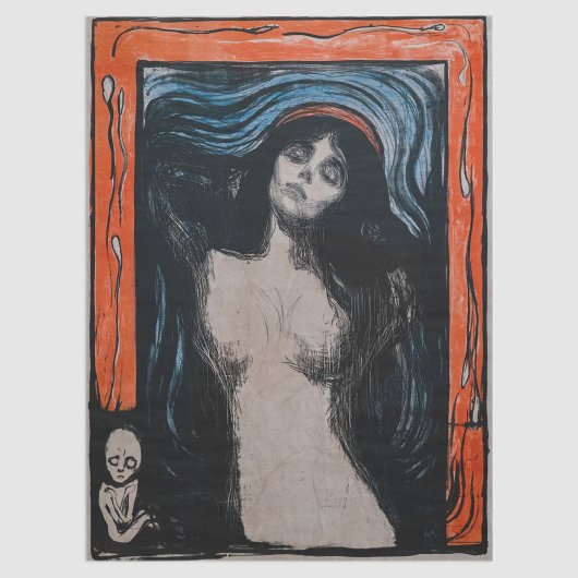 Edvard Munch - Madonna Lithografie Tissuepapier
