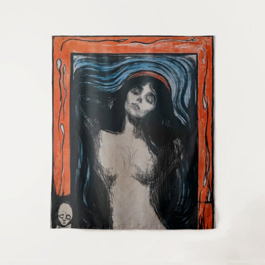 Edvard Munch - Madonna Lithografie Wandkleed (Voorkant)