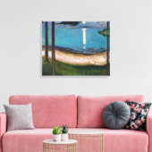 Edvard Munch - Maneschijn Canvas Afdruk (Insitu (Woonkamer))