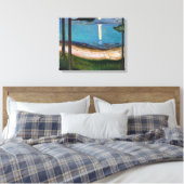 Edvard Munch - Maneschijn Canvas Afdruk (Insitu (Slaapkamer))