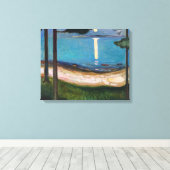 Edvard Munch - Maneschijn Canvas Afdruk (Insitu (Houten vloer))