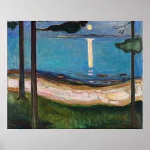 Edvard Munch - Maneschijn Poster
