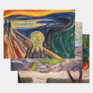 Edvard Munch - Masterstukselectie Inpakpapier Vel