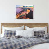 Edvard Munch - Melancholie 1894 Canvas Afdruk (Insitu (Slaapkamer))