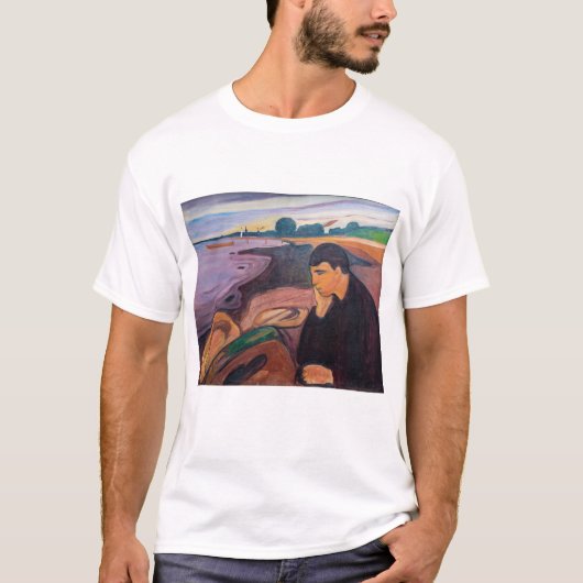 Edvard Munch - Melancholie 1894 T-shirt (Voorkant)