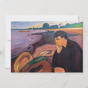 Edvard Munch - Melancholy 1894 Bedankkaart