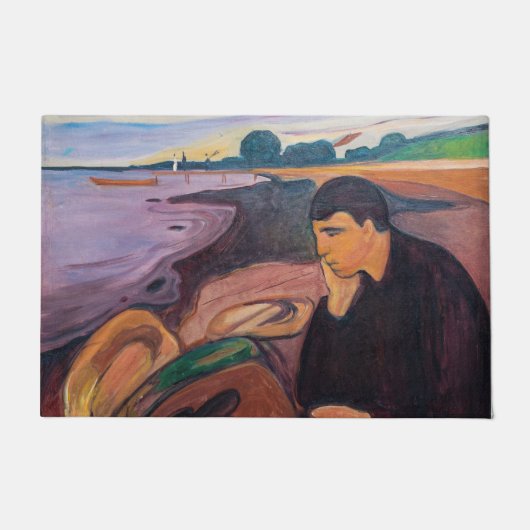 Edvard Munch - Melancholy 1894 Deurmat (Voorkant)