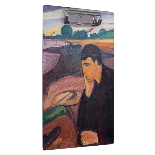 Edvard Munch - Melancholy 1894 Klembord (Rechts)