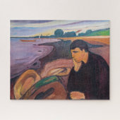 Edvard Munch - Melancholy 1894 Legpuzzel (Horizontaal)