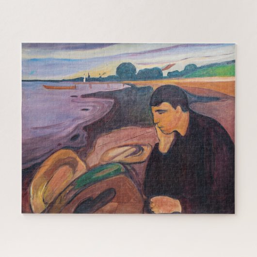 Edvard Munch - Melancholy 1894 Legpuzzel (Horizontaal)