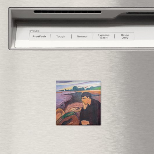 Edvard Munch - Melancholy 1894 Magneet (Insitu (Vaatwasser))