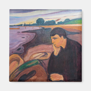 Edvard Munch - Melancholy 1894 Magneet