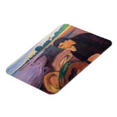 Edvard Munch - Melancholy 1894 Magneet (Linkerzijde)