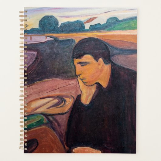 Edvard Munch - Melancholy 1894 Planner (Voorkant)