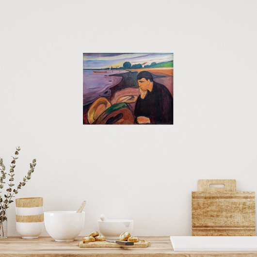 Edvard Munch - Melancholy 1894 Poster (Keuken)